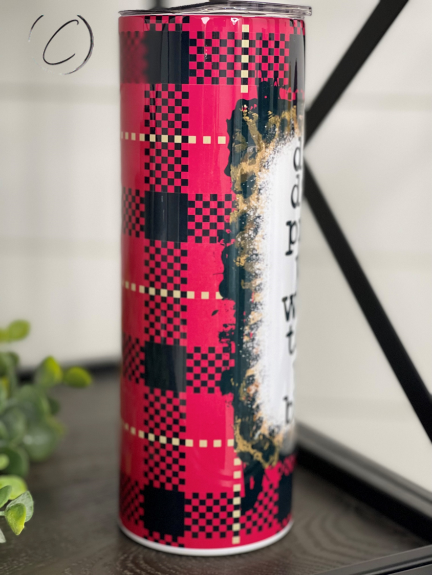 Drunken Reindeer Rollcall 20oz Skinny Tumbler