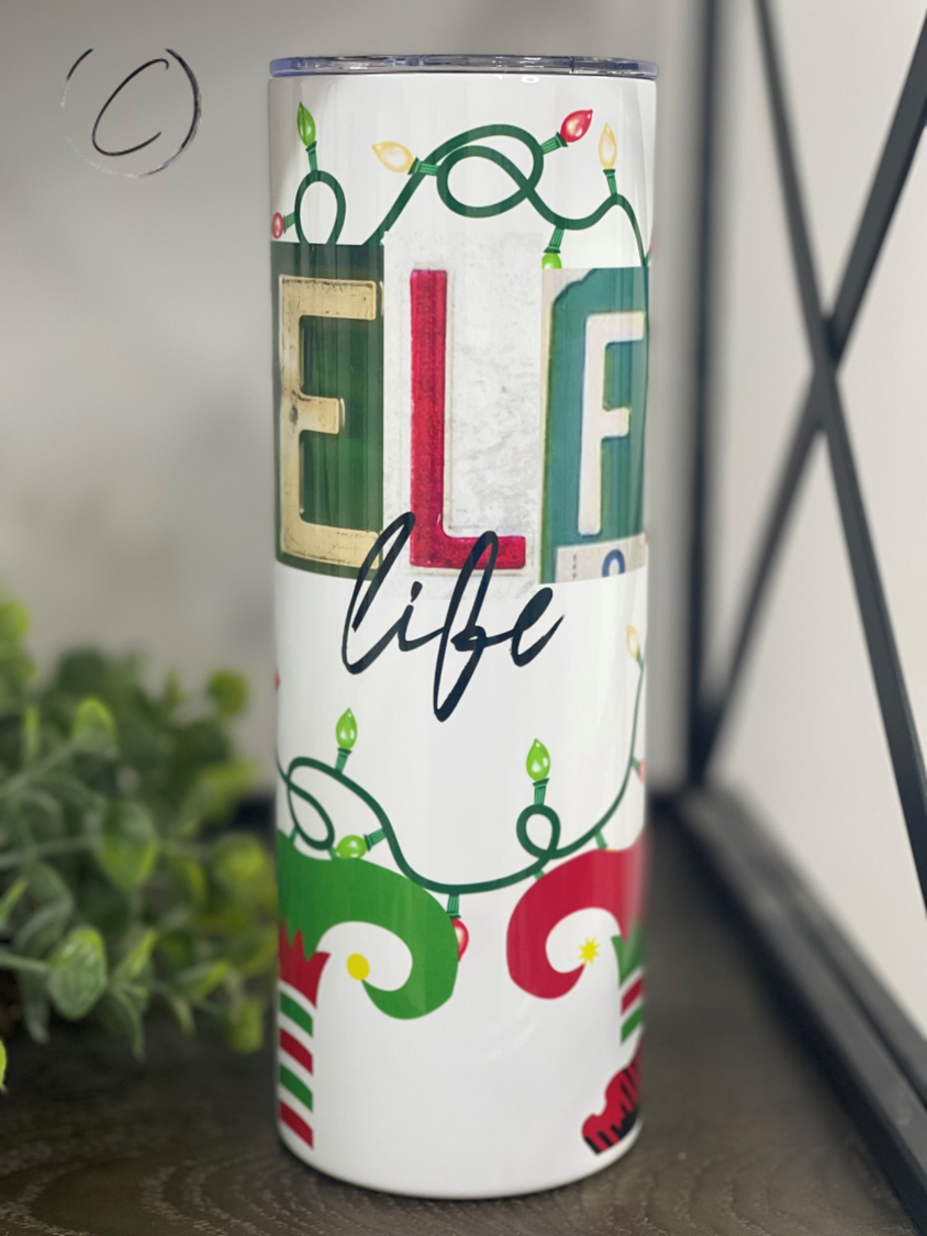 Elf Life 20oz Skinny Tumbler