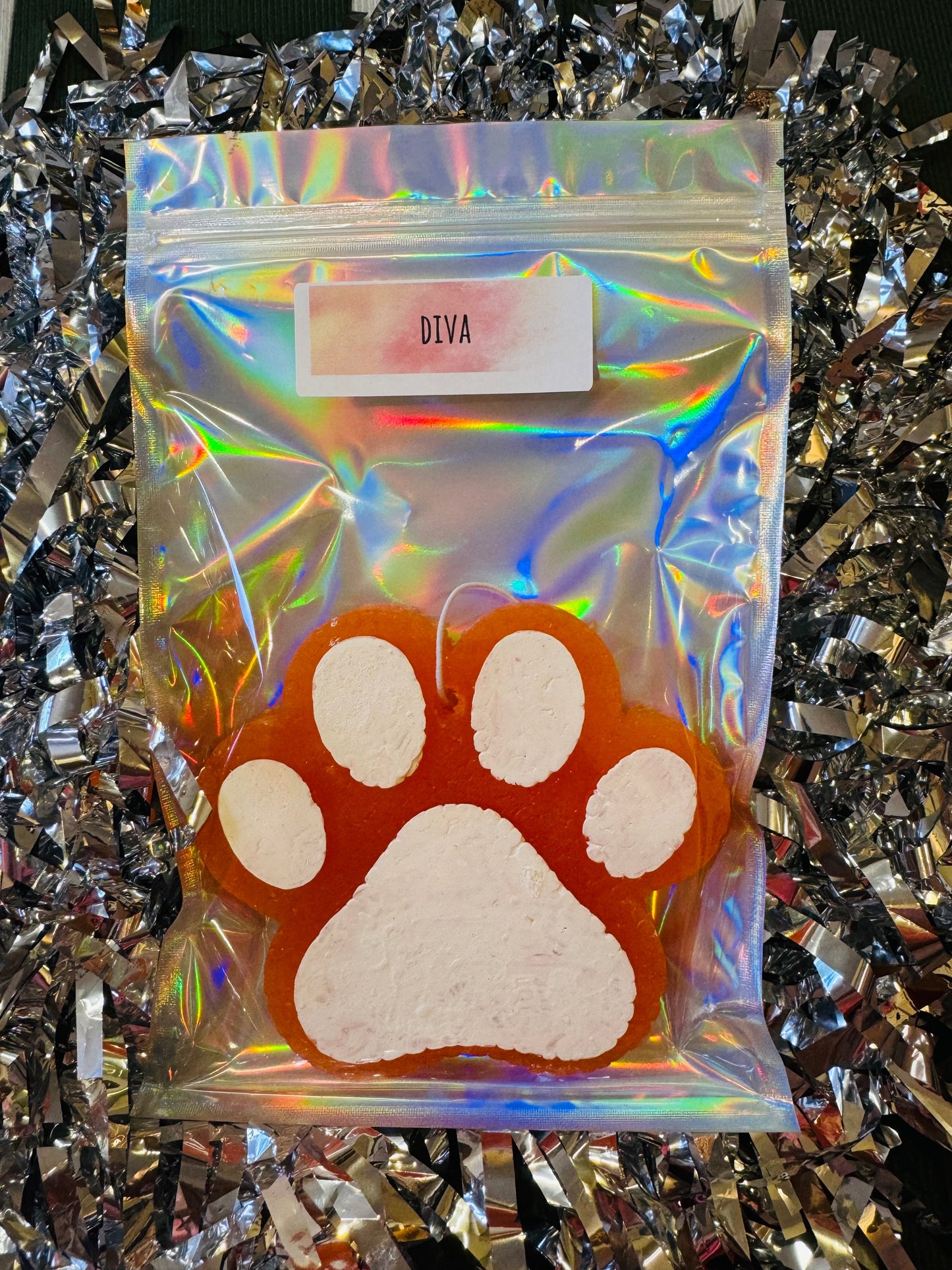 Custom Paw Print Car Freshie *Pick Your Colors*