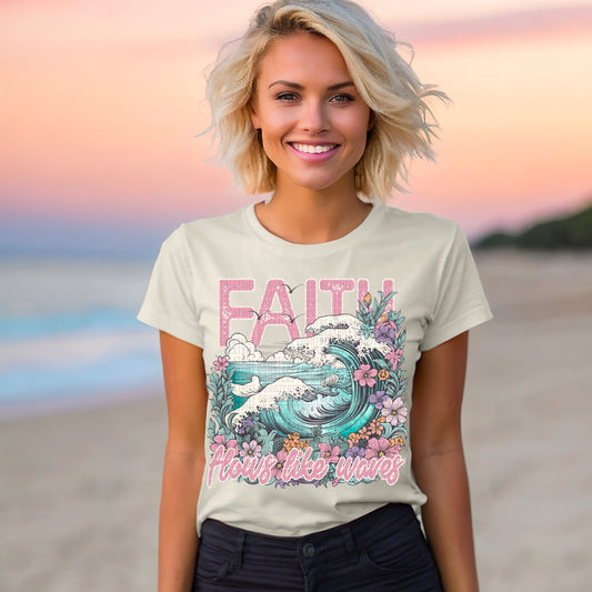 Faith Flows Like Waves - Tee