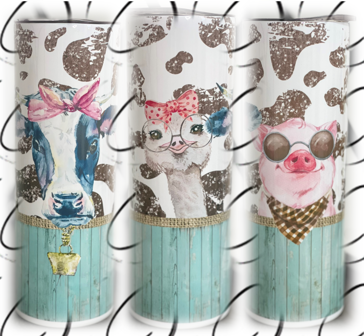 Farm Animal Friends 20oz Skinny Tumbler