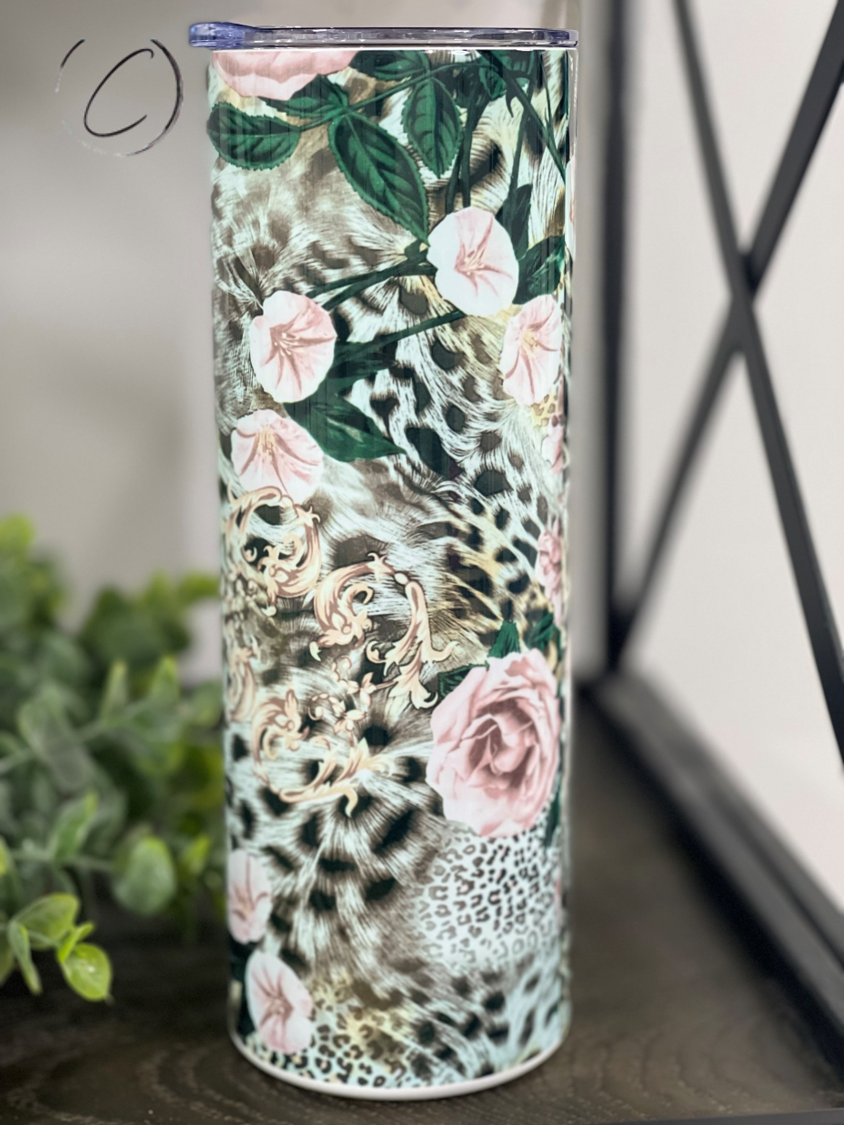 Feisty Floral 20oz Skinny Tumbler