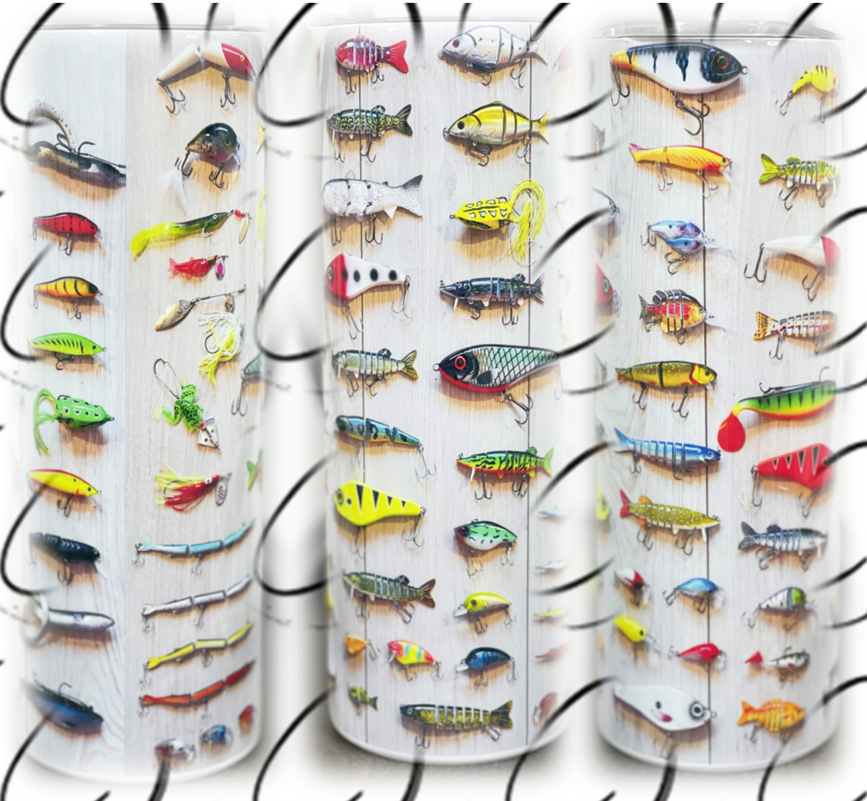 Fishing Lures 20oz Skinny Tumbler