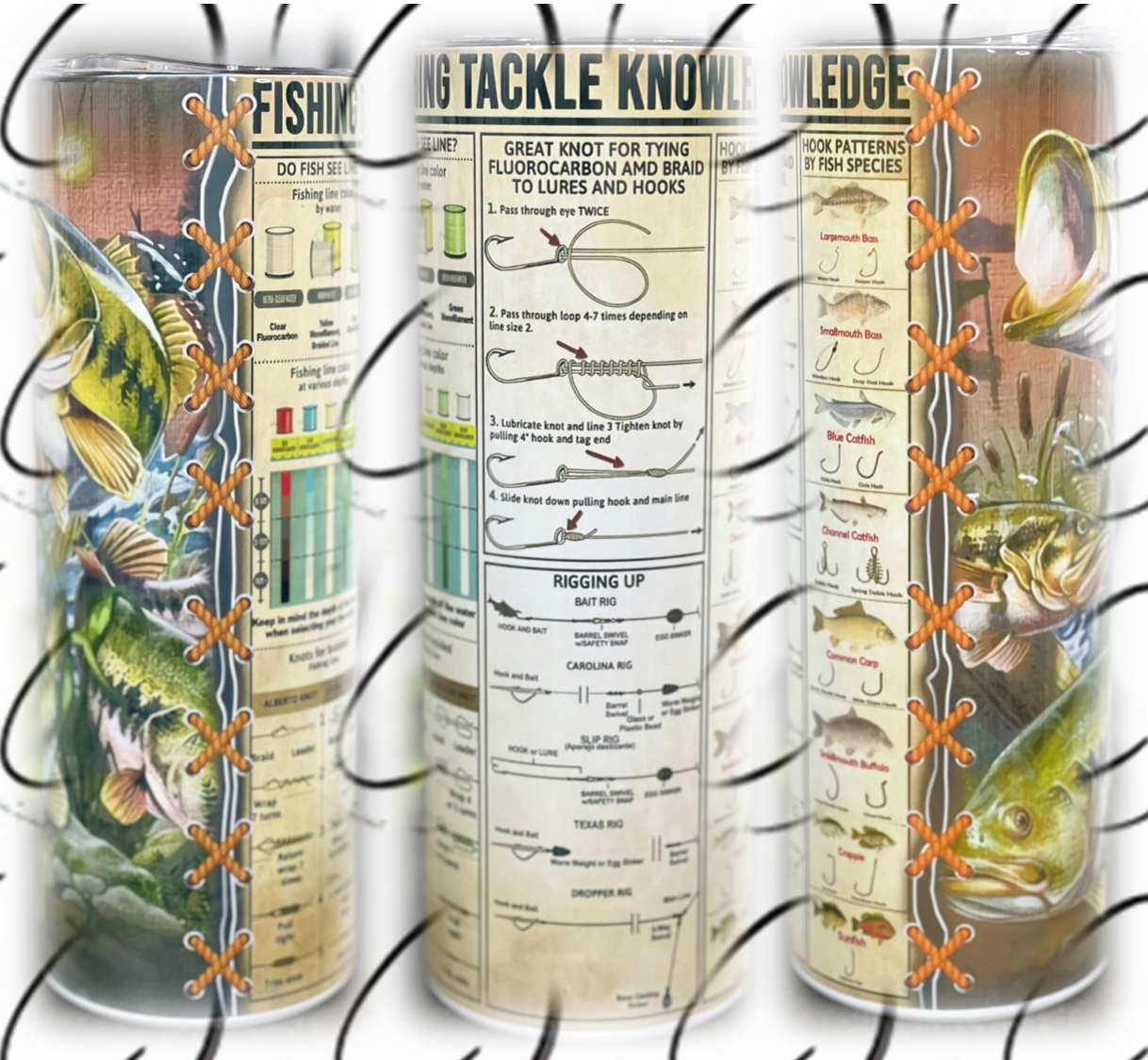 Fishing Tackle Knowledge 20oz Skinny Tumbler