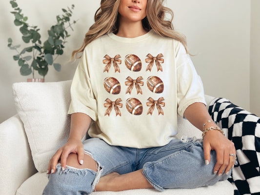 Football Coquette Graphic Tee