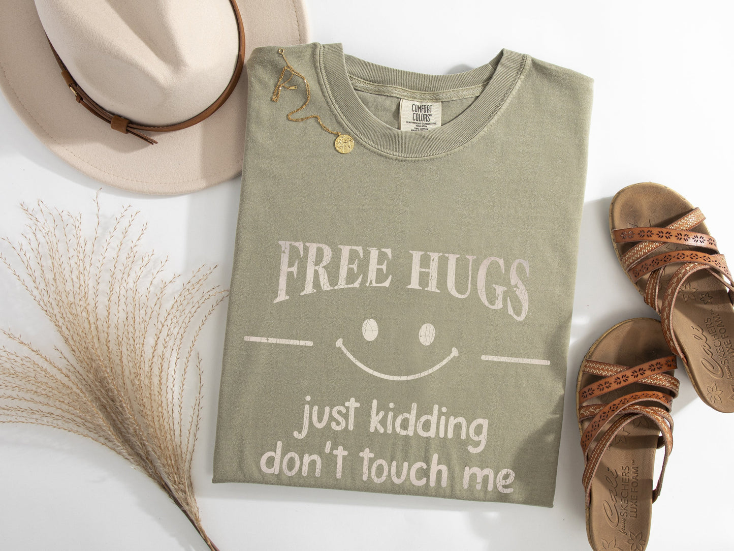 Free Hugs, Just Kidding Graphic Tee