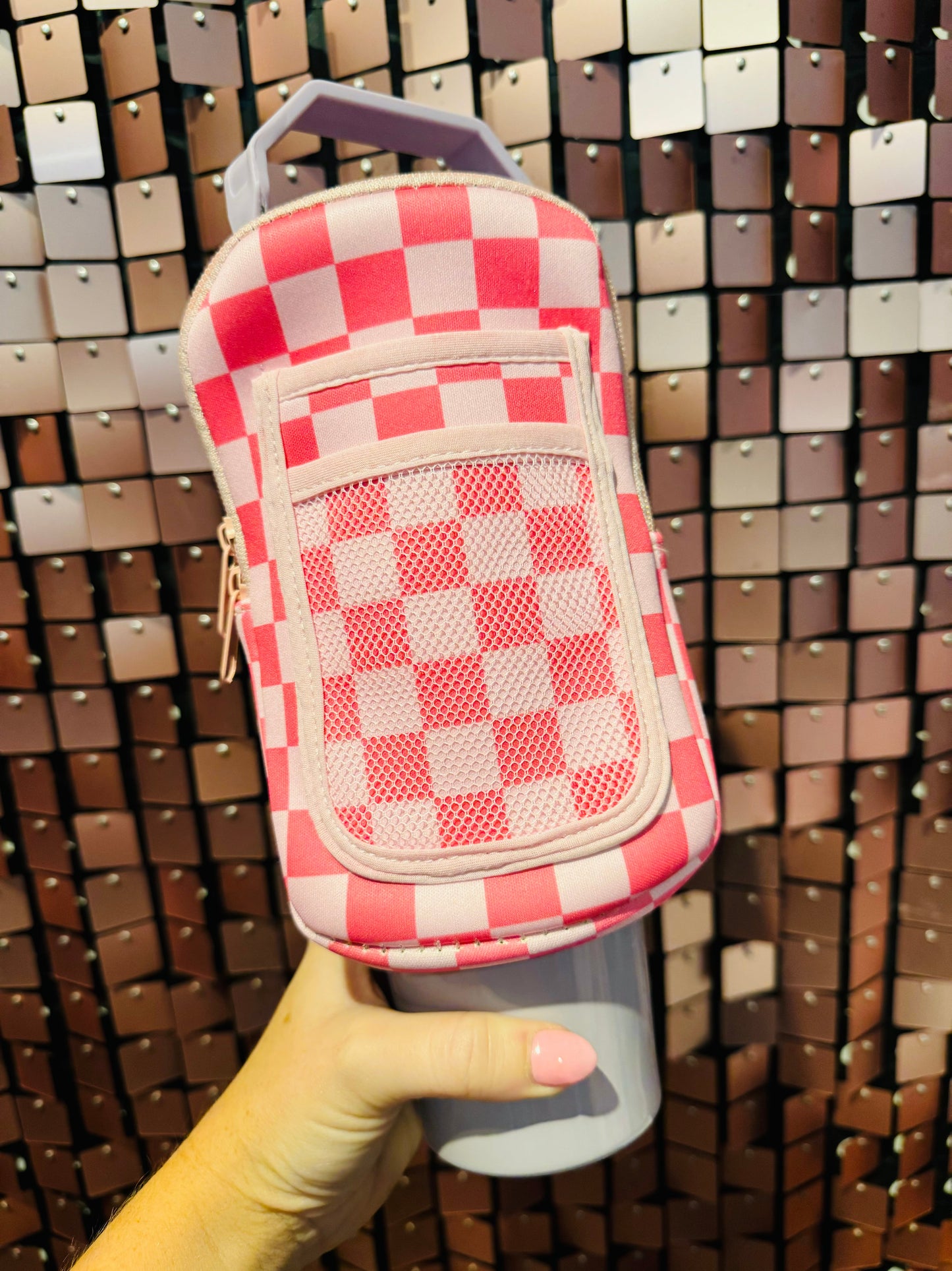 *SALE* RTS Checkered Cup Pouches