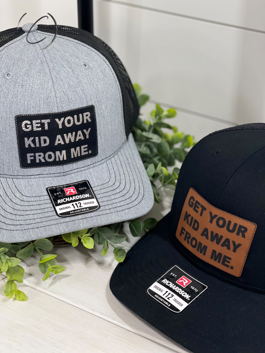 Adult Get Your Kid Away From Me Patch Snapback Hat