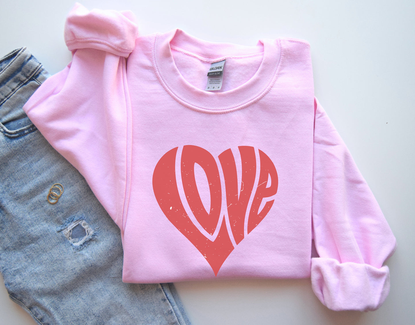 Groovy Heart Love Sweatshirt