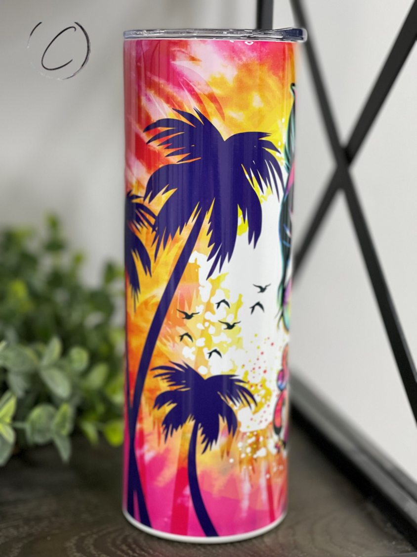 Groovy Summer Vibes 20oz Skinny Tumbler