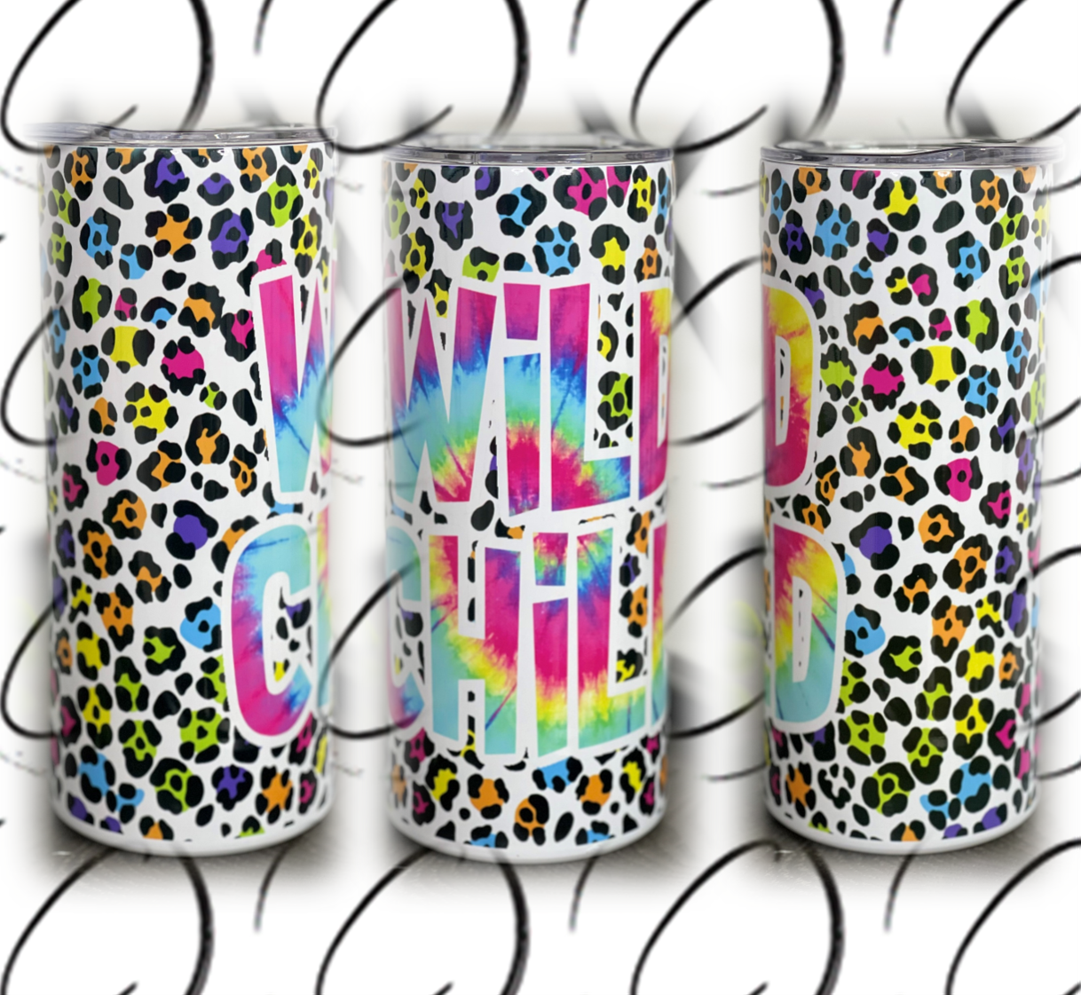 Groovy Wild Child 15oz Kids Skinny Tumbler