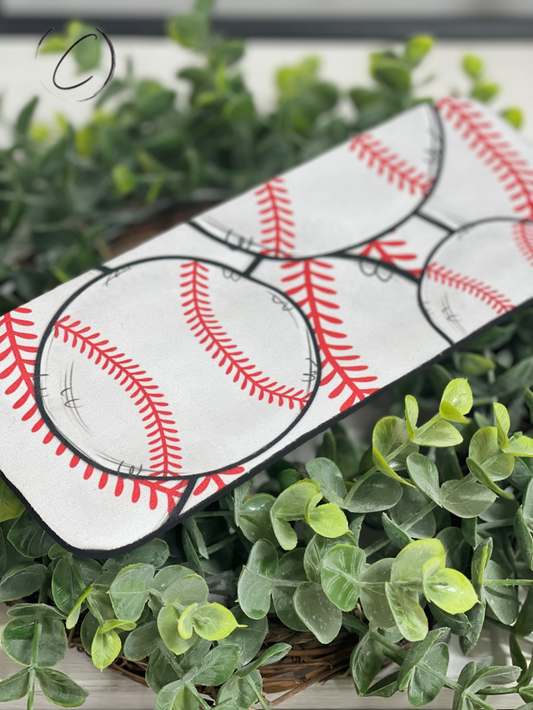 Hand Drawn Baseballs Slap Wrap Can Cooler