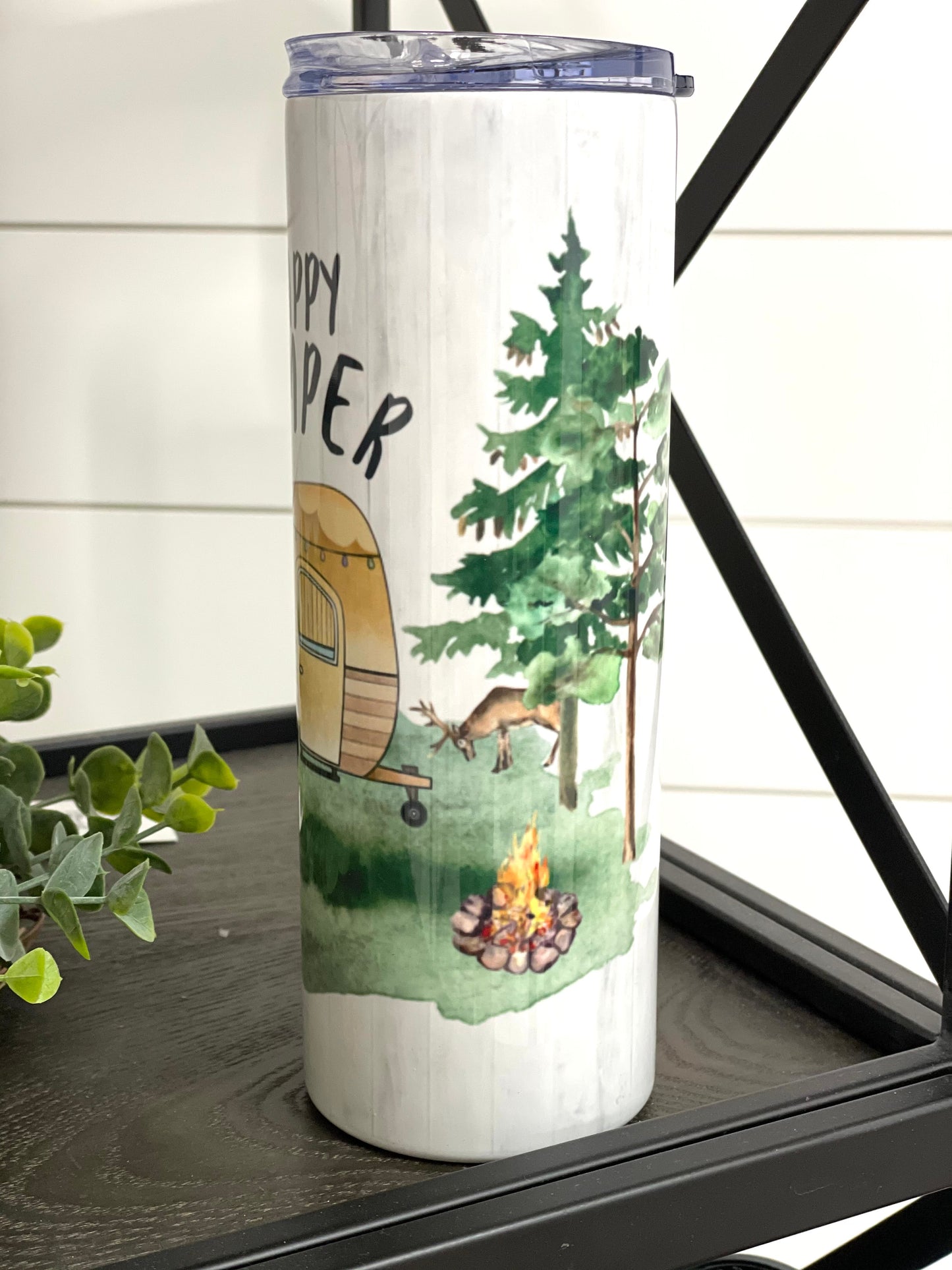 Happy Camper 20oz Skinny Tumbler