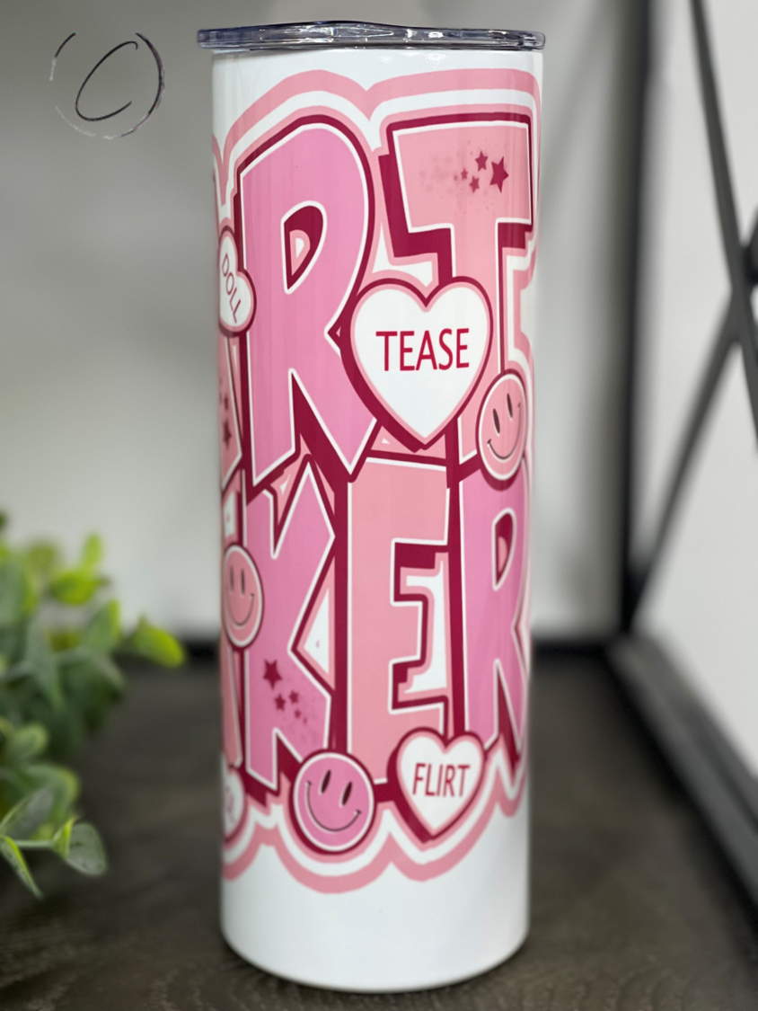 Heart Breaker 20oz UV Pink Skinny Tumbler