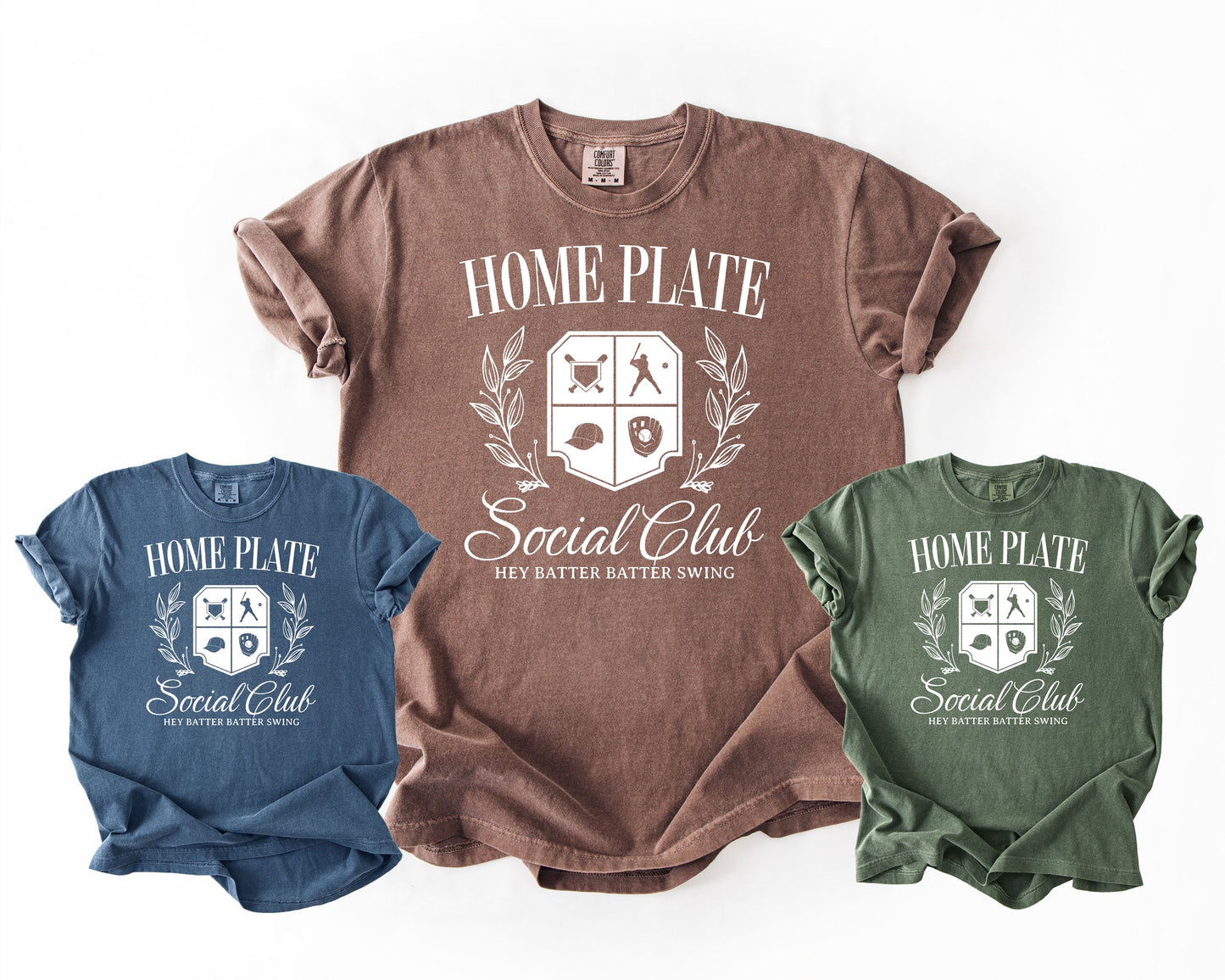 Home Plate Social Club | Graphic Tee | Baseball Sports