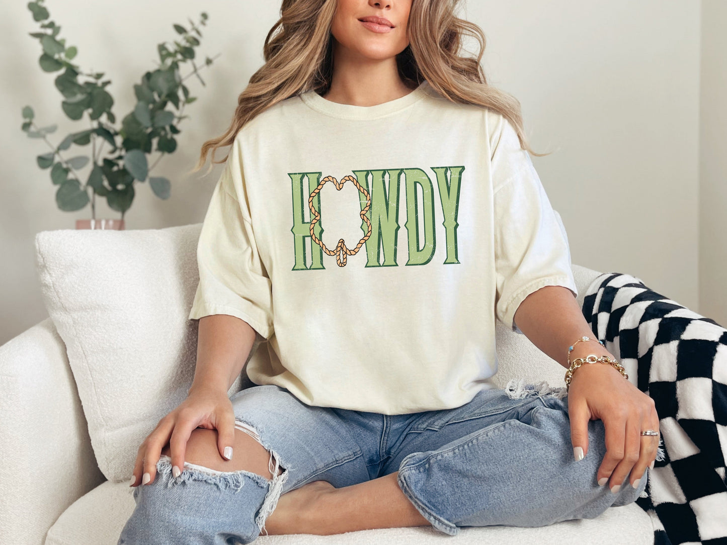 Howdy Rope Shamrock Graphic Tee