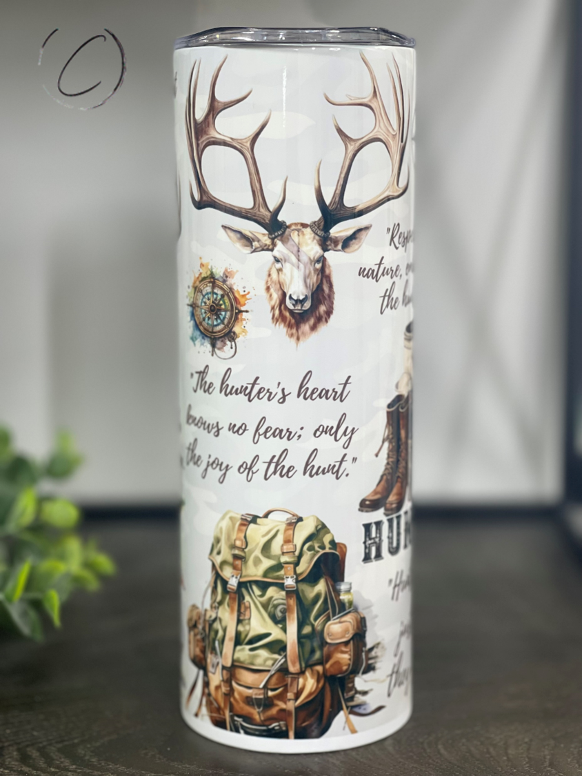 Hunting Life 20oz Skinny Tumbler