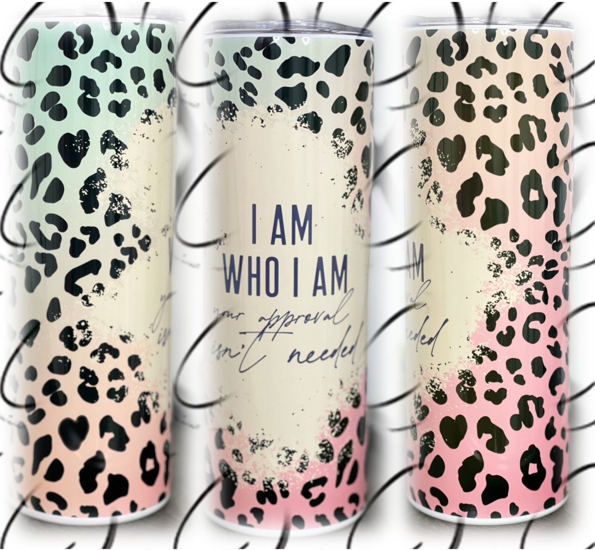 I Am Who I Am 20oz Skinny Tumbler