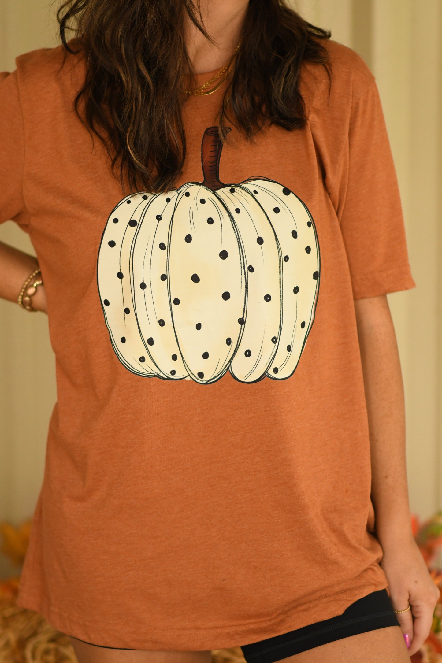 Autumn Spotted Pumpkin Tee