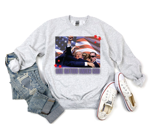 One Nation Under God Trump Sweatshirt