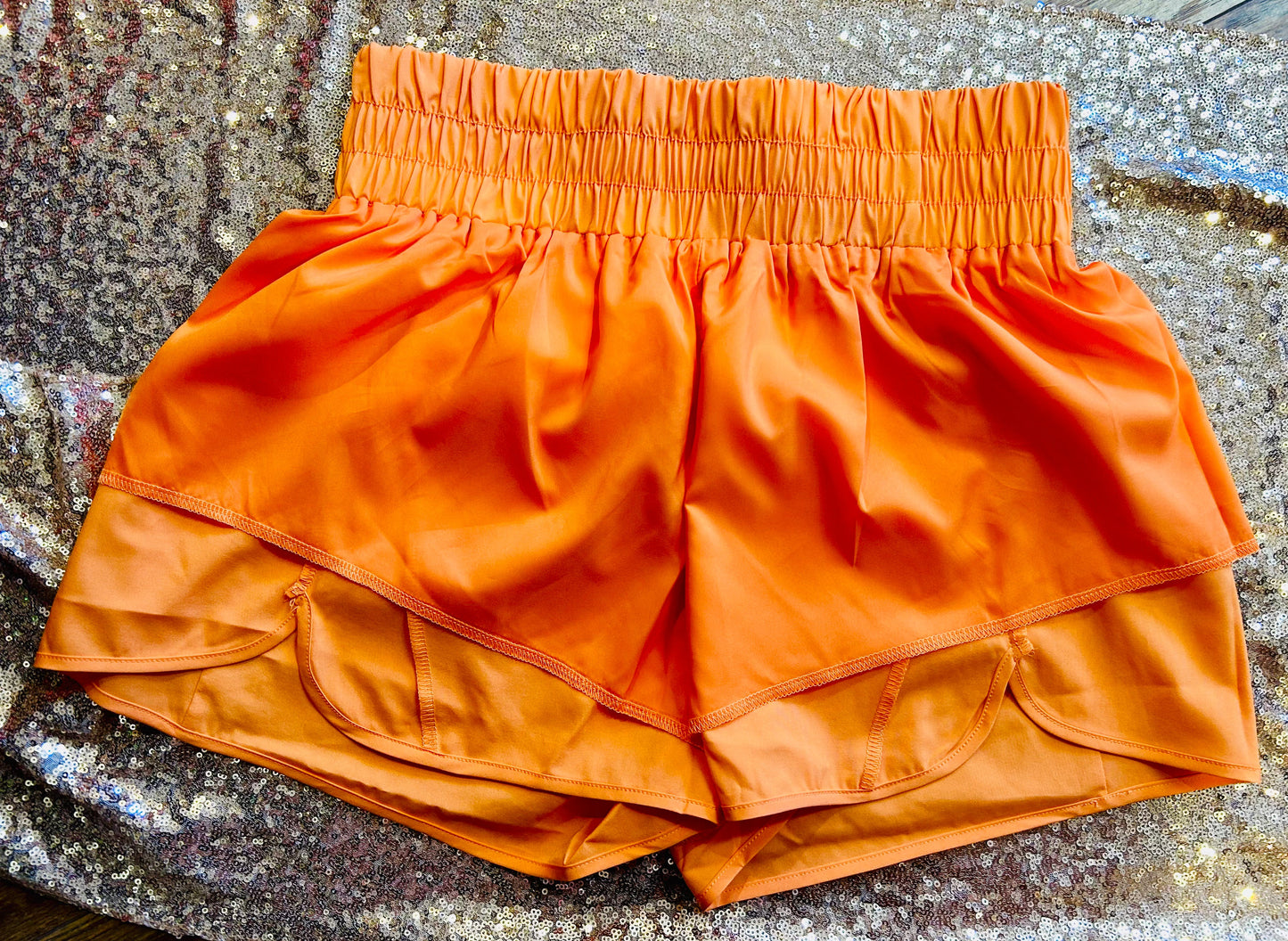 **SALE** RTS Orange School Spirit Shorts