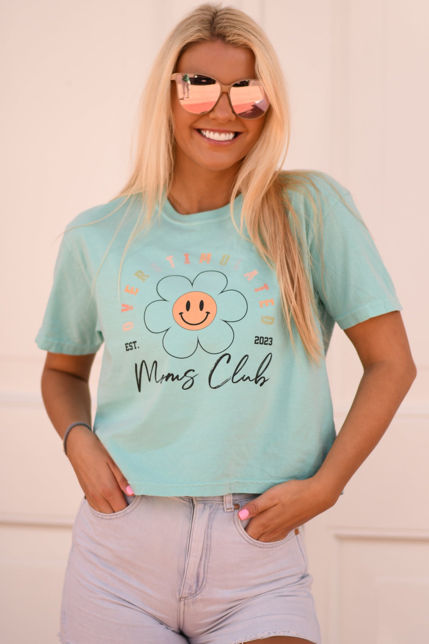 Overstimulated Moms Club CROP/TEE