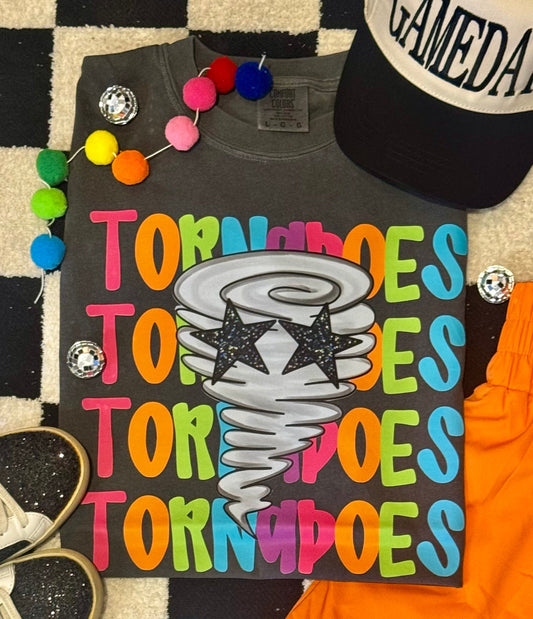 Tornadoes Neon Mascot Tee