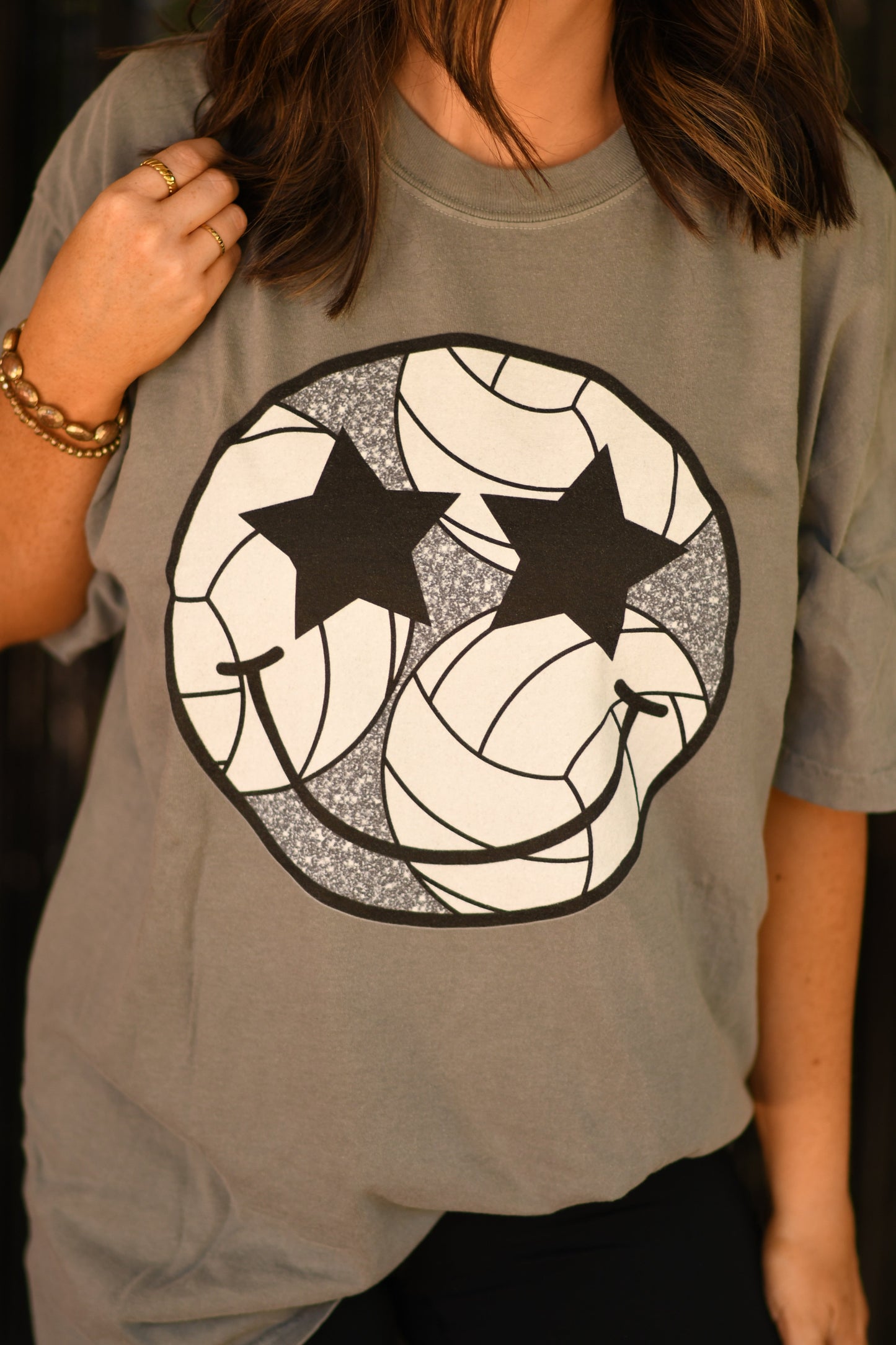 Volleyball Smiley Tee