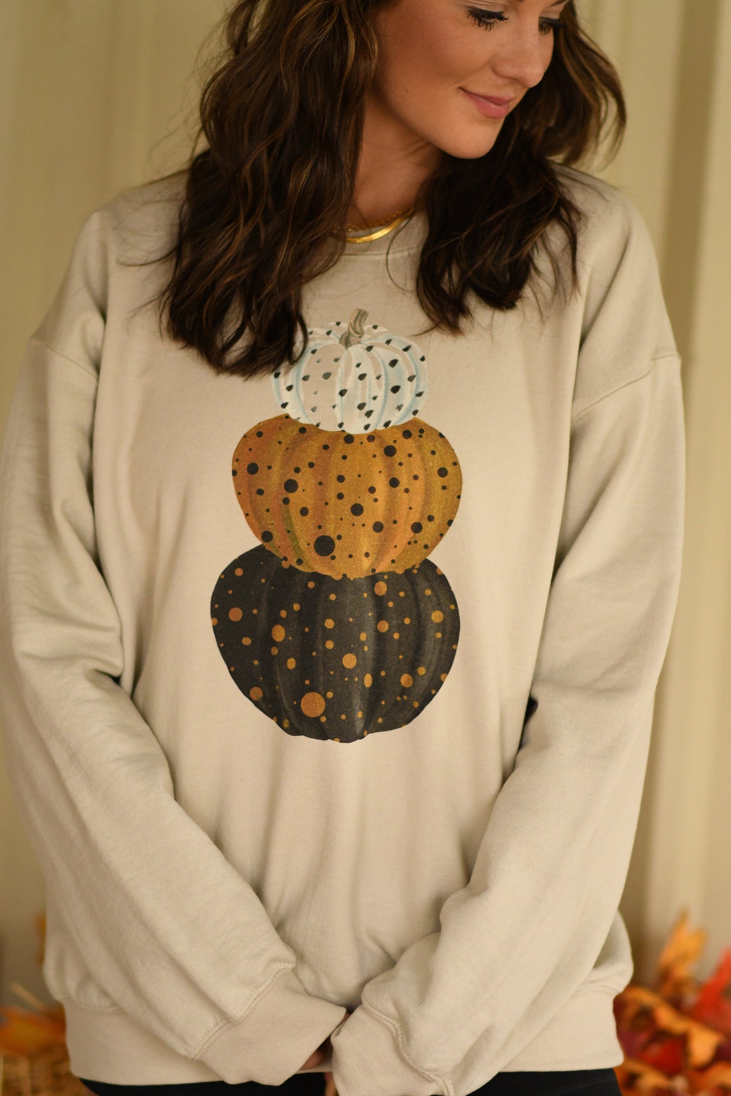 Stacked Spotted Pumpkins Tee/Sweatshirt