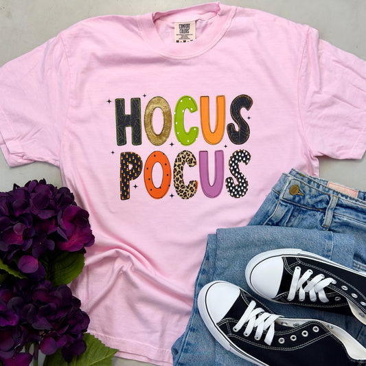 Hocus Pocus Pink Halloween Tee