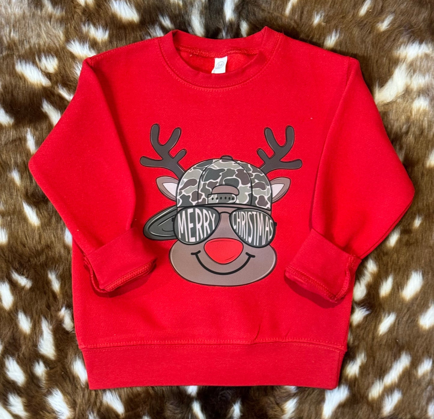 Merry Christmas Cool Reindeer Tee/Sweatshirt