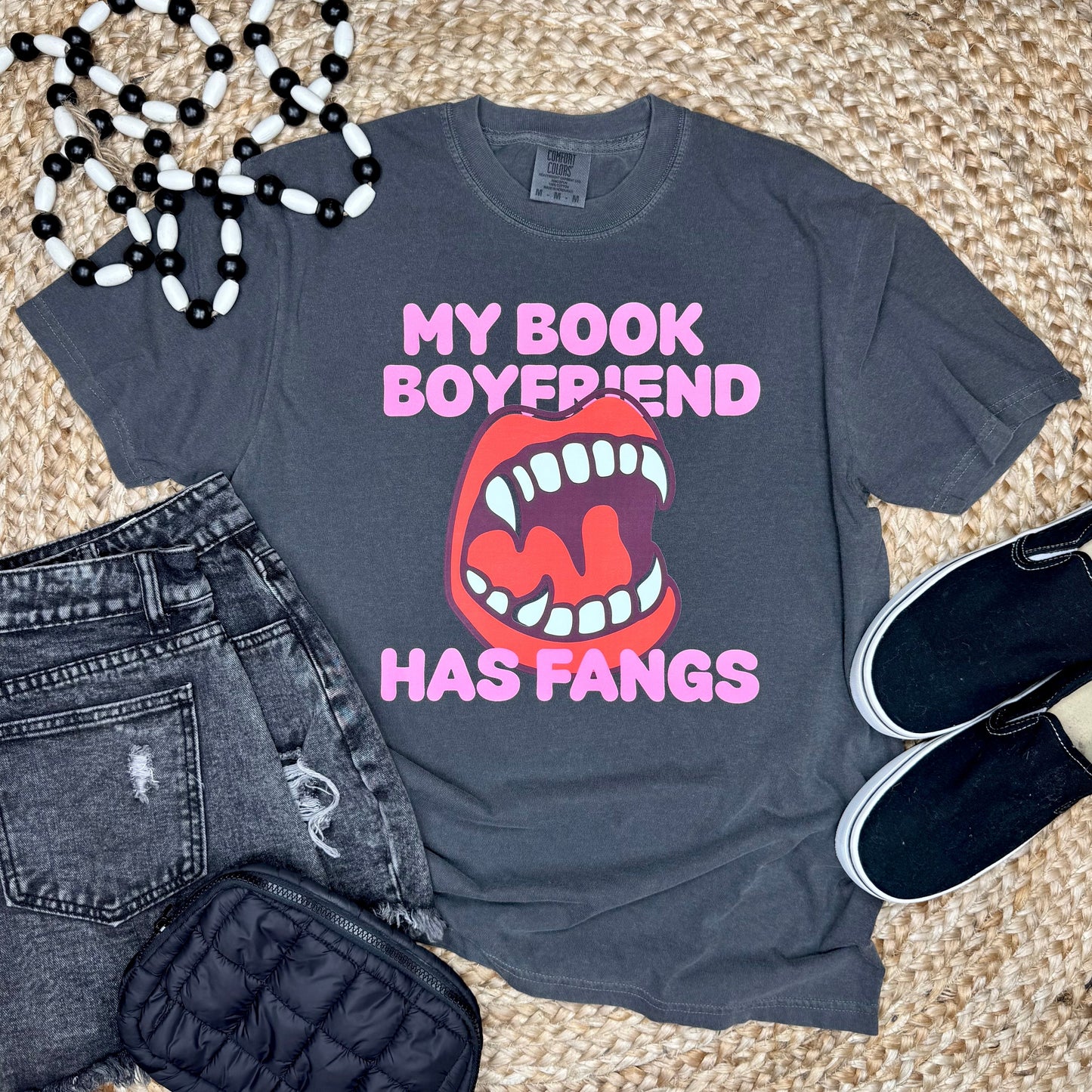 My Book Boyfriend Has Fangs Sweatshirt or Tee