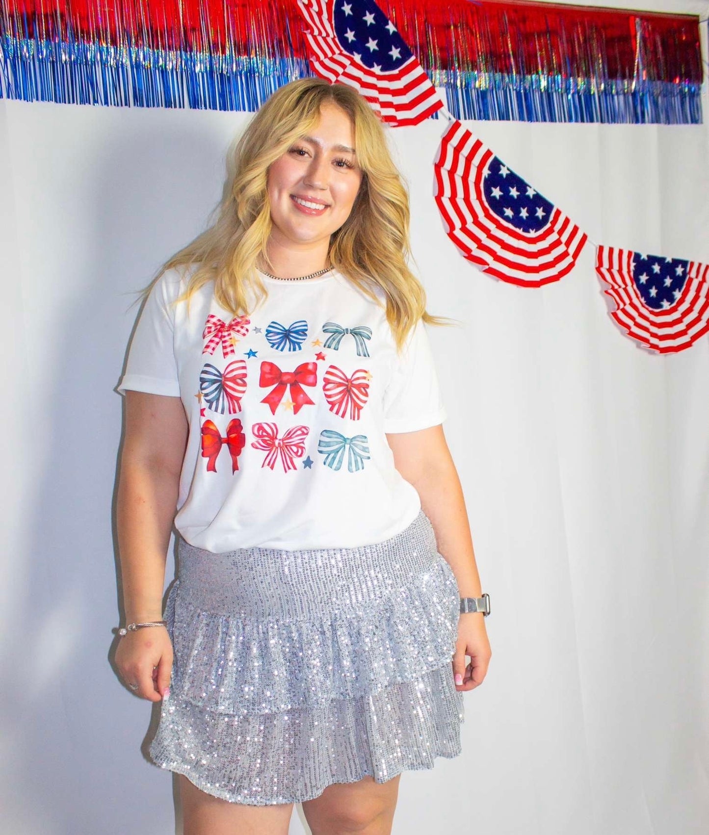 Patriotic Bow Graphic Tee