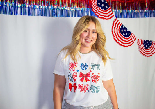 Patriotic Bow Graphic Tee