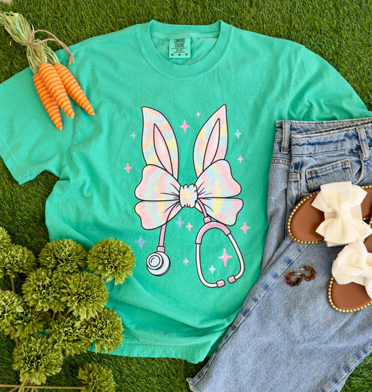 Medical Bunny Easter Graphic Tee