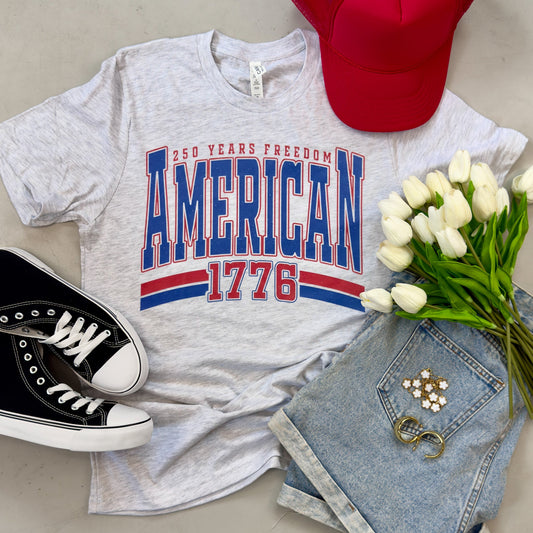 Vintage Collegiate Style American Tee