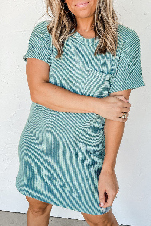 Ribbed t-shirt dress