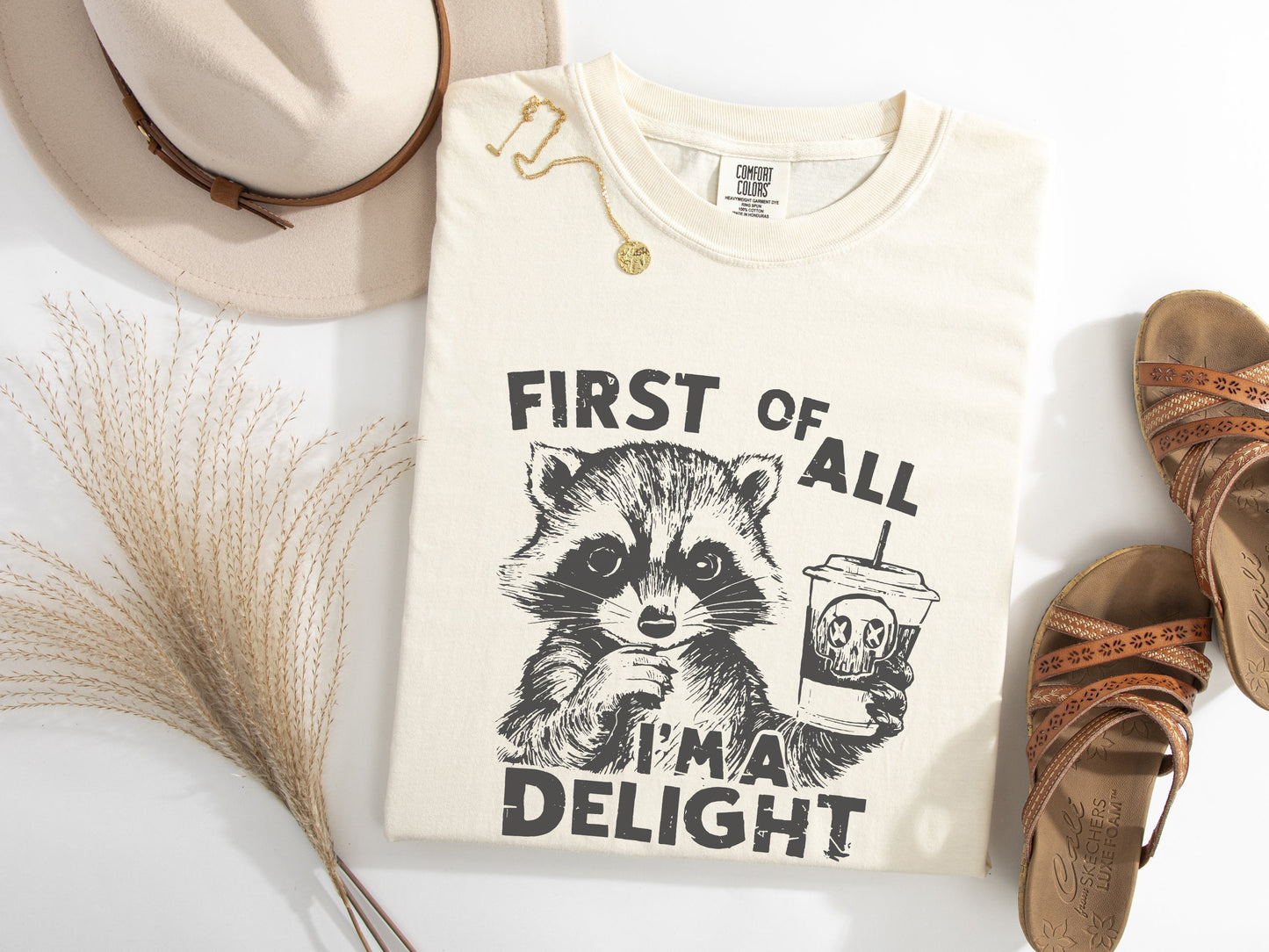 I'm A Delight Racoon Graphic Tee