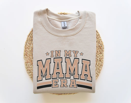 In My Mama Era Black & Taupe Sweatshirt