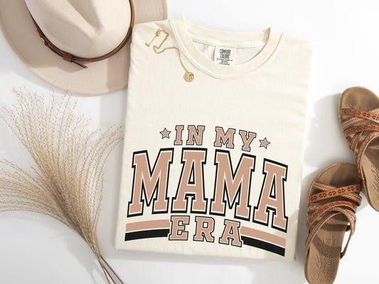 In My Mama Era Black & Taupe Graphic Tee