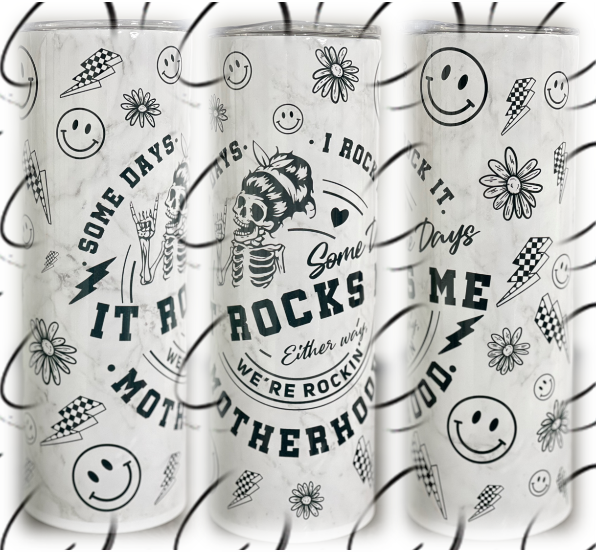 It Rocks Me, Motherhood 20oz Skinny Tumbler