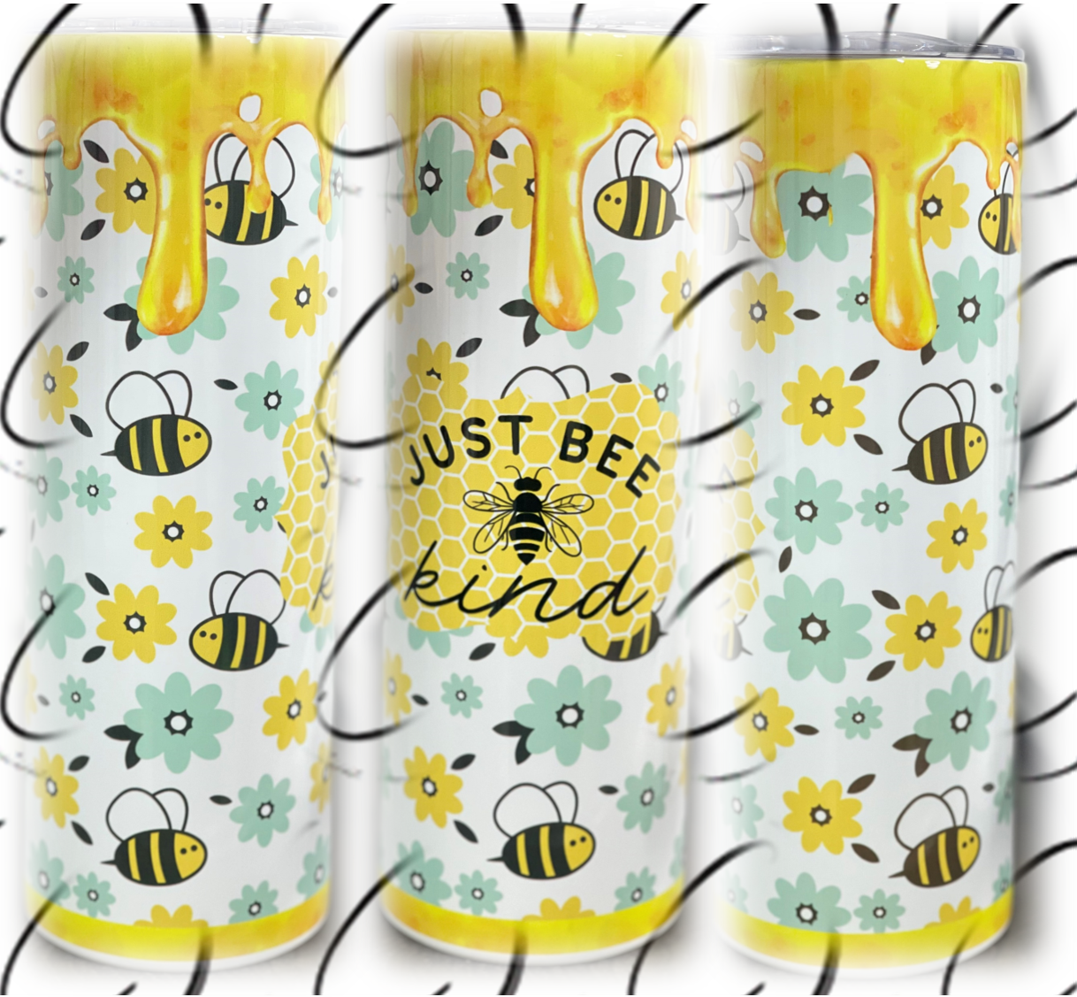 Just Bee Kind 20oz Skinny Tumbler