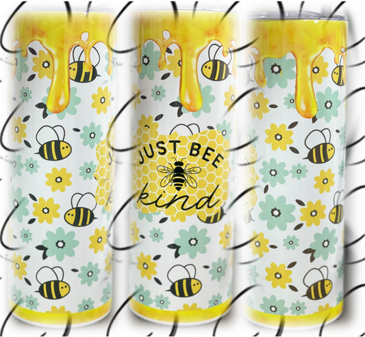 Just Bee Kind 20oz Skinny Tumbler