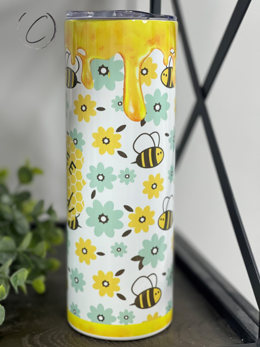 Just Bee Kind 20oz Skinny Tumbler