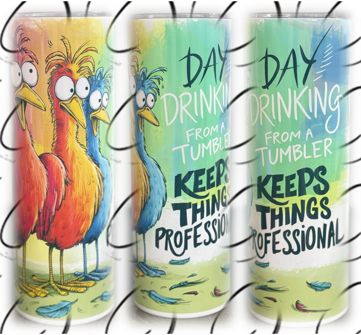 Professional Day Drinking 20oz Skinny Tumbler