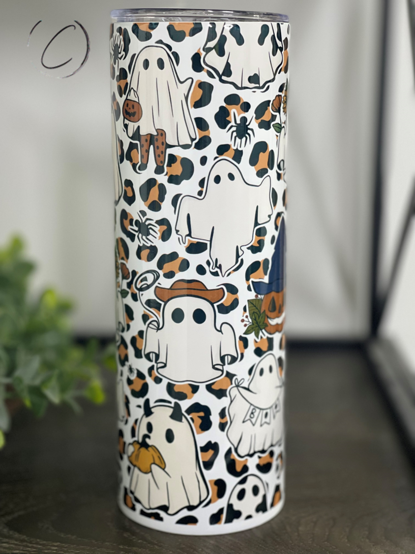 Leopard Boo's 20oz Skinny Tumbler