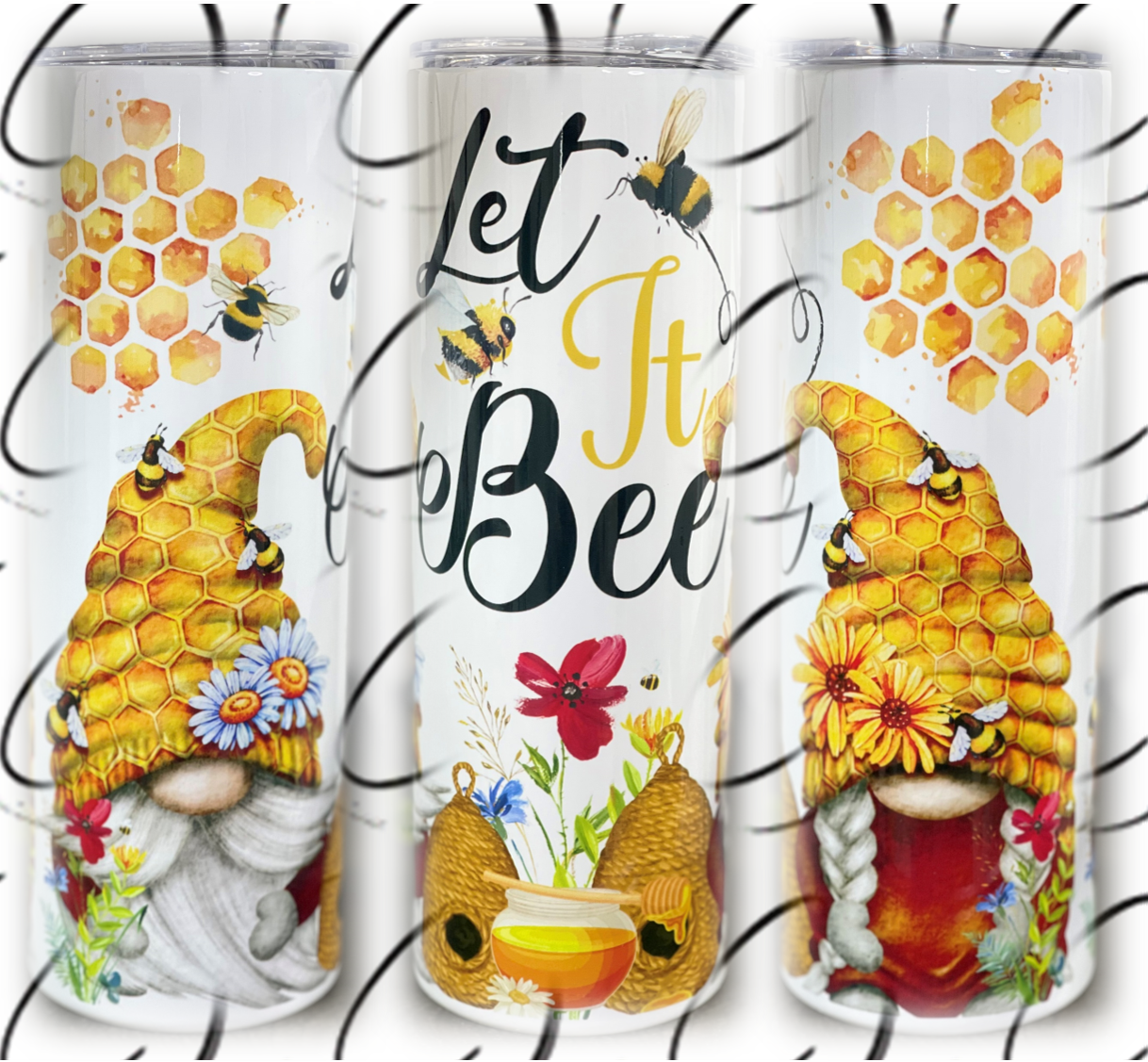 Let It Bee Gnomes 20oz Skinny Tumbler