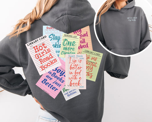Library Card | Graphic Hoodie | Book Lovers