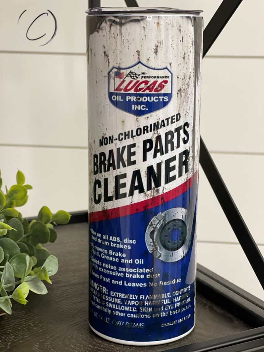 Lucas Brake Cleaner 20oz Skinny Tumbler