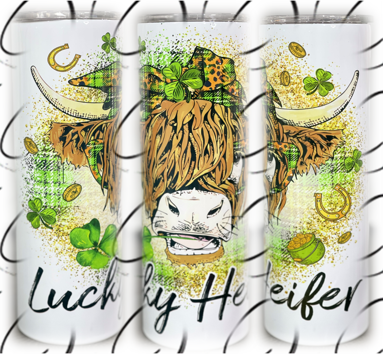 Lucky Heifer 20oz Skinny Tumbler